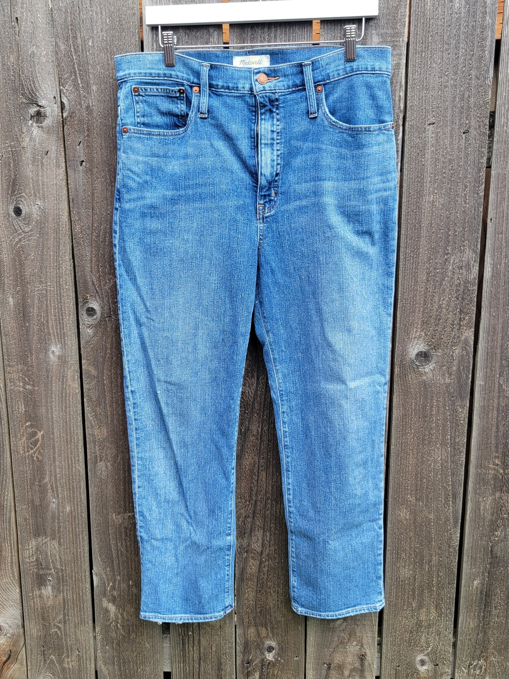 Madewell‎ Women's Medium Blue Straight Jeans Sz 31